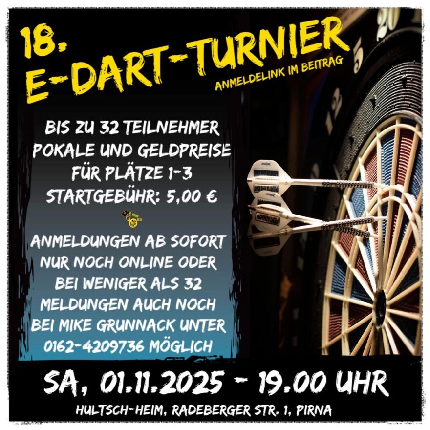 Achtung, es wird stachelig! Die Killer Bees laden zur vorletzten Dart-Sause des Jahres!