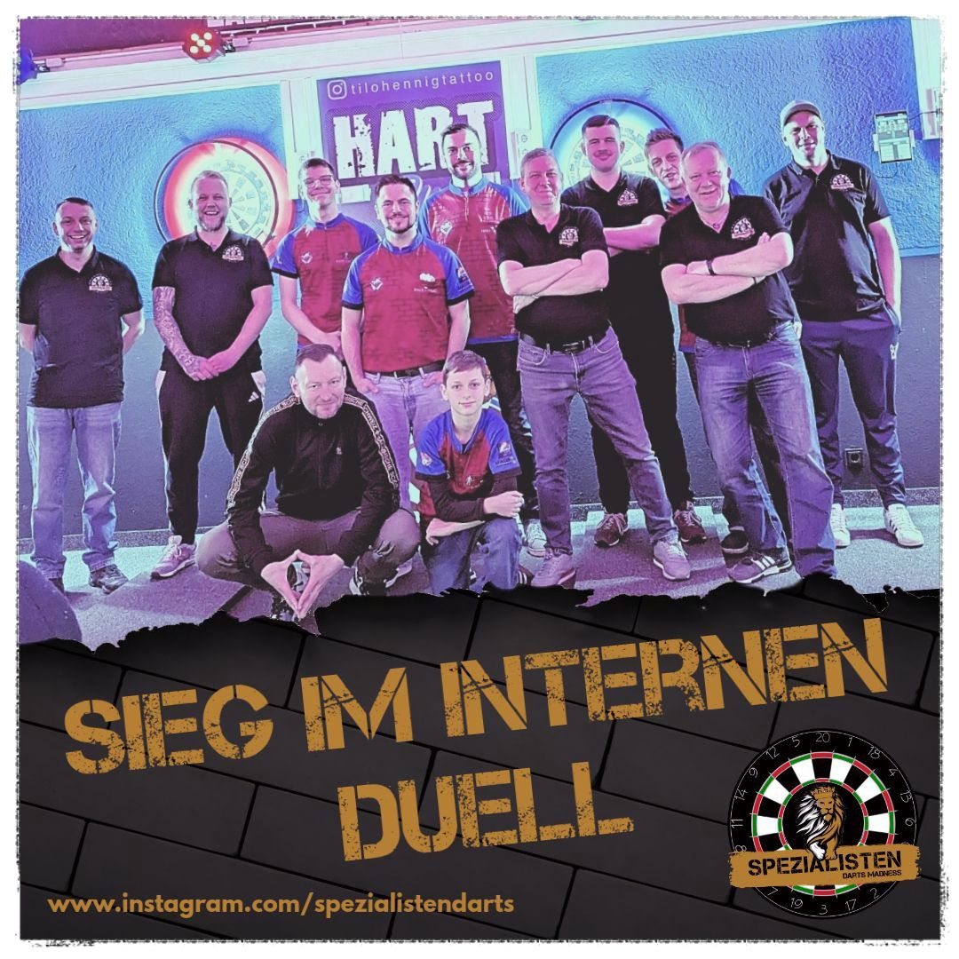 11:9-Krimi: Die Hobbydarter triumphieren im internen Duell