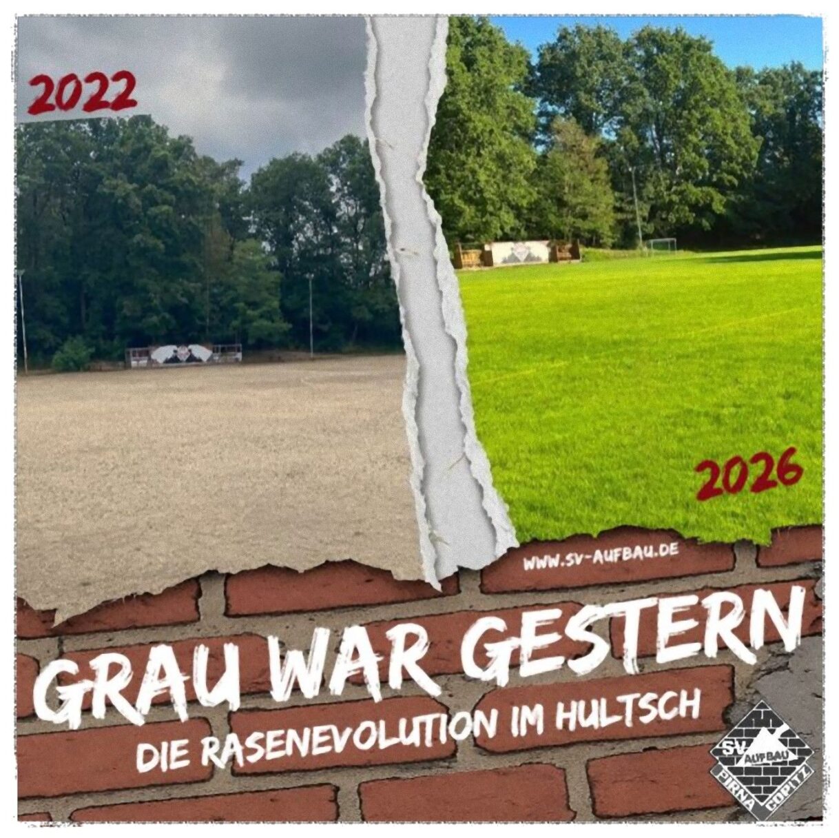 🌿 Unser Rasen strahlt längst – fussball.de sucht noch den Hartplatz! 👀⚽️