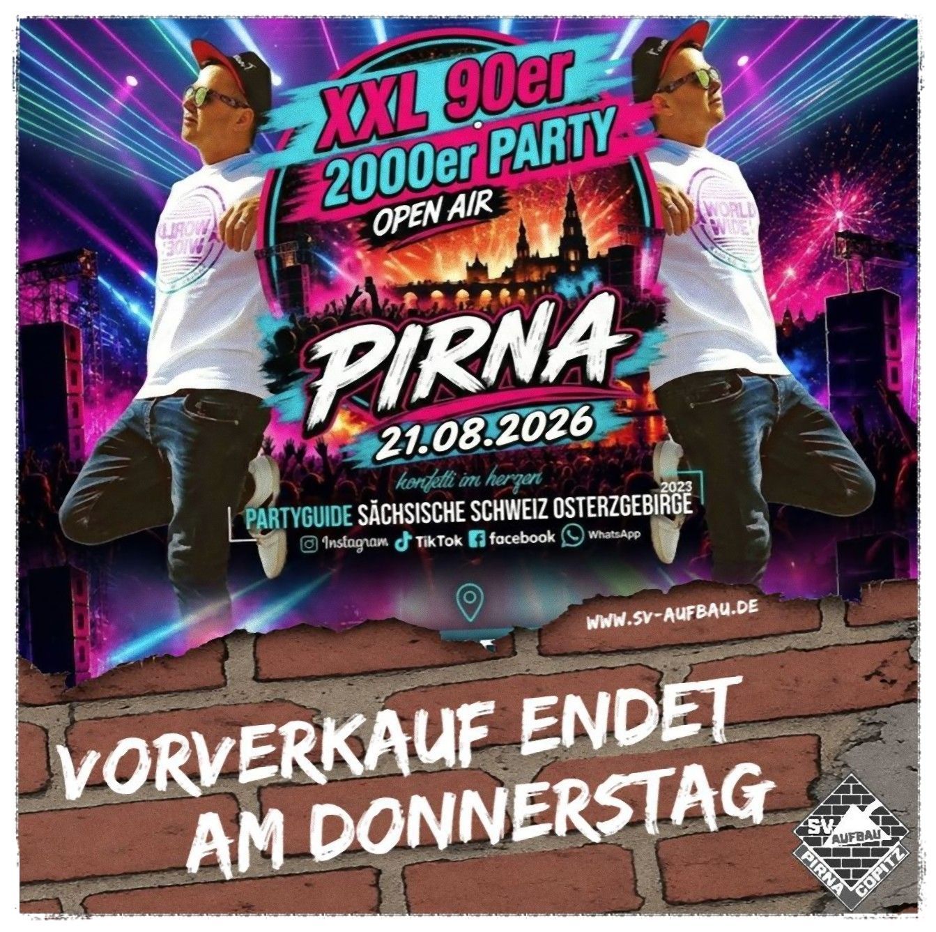 VVK-Ende naht für die XXL 90er & 2000er-Party!