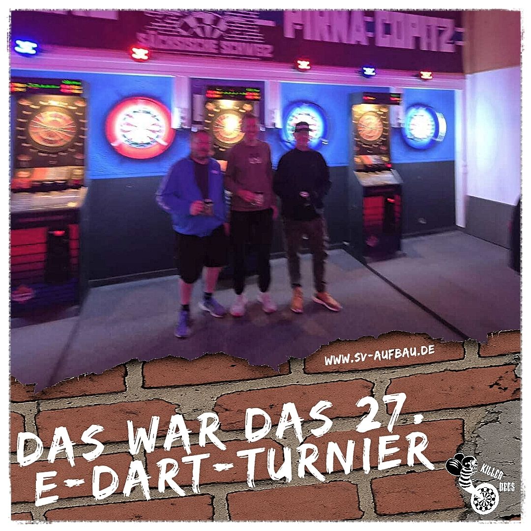 23 Starter, ein Champion: Das 27. E-Dartturnier der Killer Bees im Rückblick